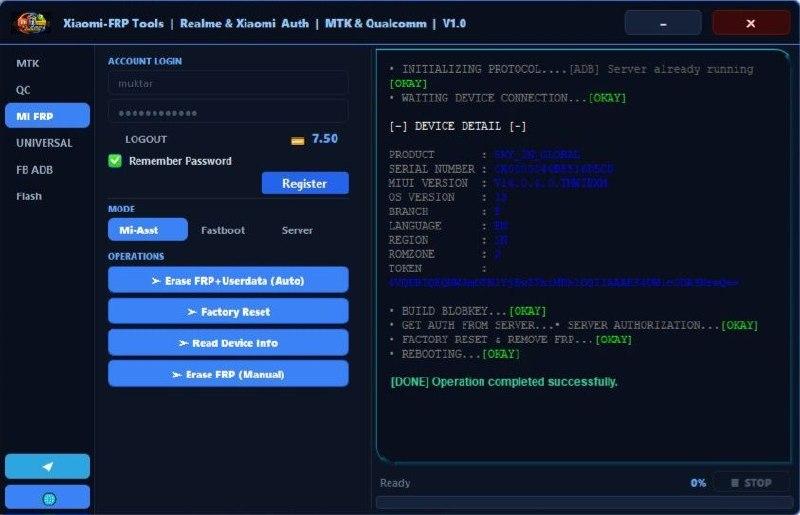 Xiaomi FRP Tool - Flash/Frp/Fdl Credit Refill for Existing User (xiaomifrp.net)